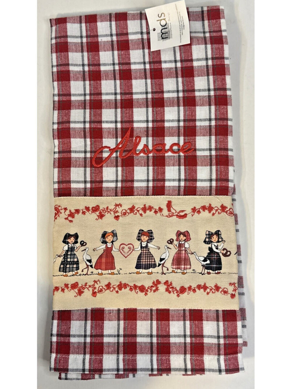 French Country Cotton Kitchen Dish/Tea Towel Plaid From a region called Alsace
